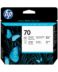 Tête d'impression originale HP 70 Black Photo/Light Grey - C9407A