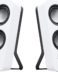 Logitech Z200 Haut-parleurs multimédia stéréo 10W - Entrée jack 3,5 mm - Câble de 1,80 m - Blanc - Couleur blanche