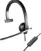 Logitech H650E Casque d'écoute mono avec microphone USB - Microphone pliable - Coussinet d'oreille - Commandes sur le câble - Couleur noire