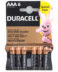 Piles alcalines Duracell AAA LR03 1,5V (6 pièces)