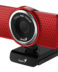 Genius Webcam ECam 8000 Full HD 1080p - Microphone intégré - Rotation à 360 degrés - Couleur rouge