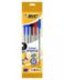 Pack de 5 stylos à bille Bic Cristal Original - Pointe ronde 1,0 mm - Trait de stylo 0,4 mm - Encre à base d'huile - Couleurs assorties