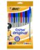 Stylo à bille Bic Cristal Original Crystal - 10 stylos à bille - Pointe ronde 1,0 mm - Trait de stylo 0,4 mm - Encre à base d'huile - Couleurs assorties