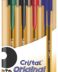 Pack de 4 stylos à bille Bic Cristal Original Fine - 0.8mm rond - 0.30mm ligne - encre à base d'huile - translucide - couleurs assorties