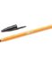 Stylo Bic Cristal Original Fine Ballpoint - 0,8mm rond - 0,30mm de trait de stylo - encre à base d'huile - corps orange - couleur noire