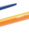 Stylo Bic Cristal Original Fine Ballpoint - 0.8mm Round - 0.30mm Pen Stroke - Oil Based Ink - Orange Body - Blue Colour - Assorted Colors