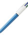 Stylo à bille rétractable Bic 4 Colours Original - Pointe moyenne 1,0 mm - Encre à base d'huile - Corps bleu/blanc - 4 couleurs