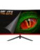 KeepOut Moniteur de jeu LED 27" incurvé - Full HD 1080p - 16:9 - Angle de vision 178º - Haut-parleurs arrière - Réponse 1ms - HDMI, DisplayPort - VESA 100x100 mm