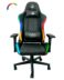 Fauteuil de jeu Keep Out - éclairage RGB - accoudoirs réglables 4D - piston à gaz de classe 4 - coussin lombaire et cervical - roulettes en nylon de 60 mm - base métallique
