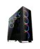 Cas de jeu Talius Leviathan ATX - Verre trempé - Ventilateurs Spectrum RGB 12cm - USB 3.0 - Supporte le refroidissement liquide jusqu'à 360mm - GPU jusqu'à 39cm - Hauteur du radiateur du CPU jusqu'à 16cm