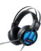 Casque de jeu Talius Osprey USB Sound 7.1 avec microphone - Compatible avec PS4 et PC - Microphone flexible - Commandes dans le câble - Eclairage LED 7 couleurs - Bandeau réglable - Câble renforcé 2.10m - Couleur noire