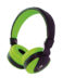 Casque d'écoute Talius HPH-5005 avec microphone - Bandeau réglable - Coussinets d'oreille - Mains libres - Câble de 1,20 m - Couleur Vert/Noir