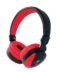 Casque d'écoute Talius HPH-5005 avec microphone - Bandeau réglable - Coussinets d'oreille - Mains libres - Câble de 1,20 m - Couleur rouge/noir.
