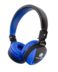 Casque d'écoute Bluetooth Talius HPH-5006BT avec microphone - bandeau réglable - oreillettes rembourrées - fente Micro SD, radio FM - autonomie jusqu'à 4h - bleu/noir - Couleur bleu/noir