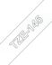 Ruban d'étiquettes laminées génériques Brother TZe145 - Texte blanc sur fond transparent - Largeur 18mm x 8 mètres