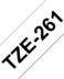 Bande d'étiquettes laminées génériques Brother TZe261 - Texte noir sur fond blanc - Largeur 36mm x 8 mètres