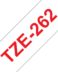 Ruban d'étiquettes laminées génériques Brother TZe262 - Texte rouge sur fond blanc - Largeur 36mm x 8 mètres