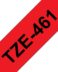 Ruban d'étiquettes laminées génériques Brother TZe461 - Texte noir sur fond rouge - Largeur 36mm x 8 mètres