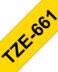 Ruban d'étiquettes laminées génériques Brother TZe661 - Texte noir sur fond jaune - Largeur 36mm x 8 mètres