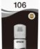 Epson 106 Photo Black - Bouteille d'encre originale C13T00R140