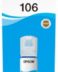 Epson 106 Cyan - Bouteille d'encre originale C13T00R240