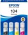 Epson 104 - Multipack de bouteilles d'encre originales C13T00P640