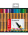 Stabilo Point 88 Pack de 25 feutres à fibres fines - trait de 0,4 mm - encre à base d'eau - couleurs assorties