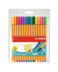 Stabilo Point 88 Lot de 15 feutres fins en fibre de verre - trait de 0,4 mm - encre à base d'eau - 10 couleurs assorties + 5 couleurs néon