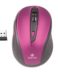 NGS Evo Mute Wireless USB Mouse 1600dpi - 5 Boutons - Silencieux - Utilisable par les droitiers - Couleur Purple/Black