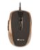 NGS Tick USB Mouse 1600dpi - 5 Boutons - Utilisable par les droitiers - Couleur Or/Noir