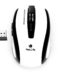 NGS Flea Advanced Wireless USB Mouse 1600dpi - 5 Boutons - Utilisable par les droitiers - Couleur Blanc/Noir