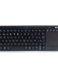 NGS TV Warrior Clavier multimédia sans fil avec pavé tactile 2.4GHz - Noir