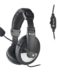 NGS MSX9 Pro Headset with Microphone - Microphone flexible - Bandeau réglable - Oreillettes rembourrées - Contrôle du volume - Câble de 2,20 m - Couleur Noir/Gris