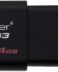 Kingston DataTraveler 100 G3 USB Flash Drive 64GB - USB 3.0 - 100MB/s Read - Slide Cover - Black (Flash Drive)