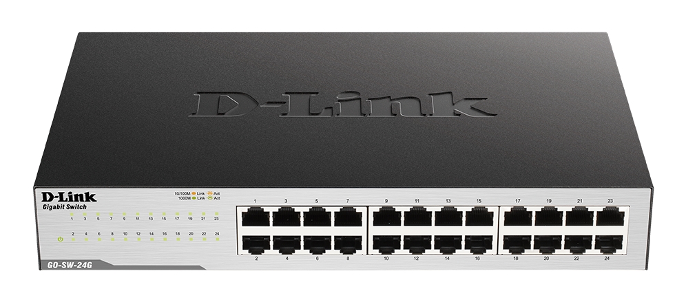 Commutateur Gigabit Ethernet D-Link – 24 ports – 10/100/1000 Mbps