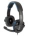NGS GHX-505 Casque de jeu avec microphone USB 2.0 - Microphone pliable - Bandeau réglable - Haut-parleurs de 40 mm - Câble de 2 m - Couleur Noir/Bleu