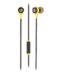 NGS Cross Rally Metal Casque intra-auriculaire - Microphone intégré - Assistant vocal - Câble de 1,20 m - Noir/Jaune - Couleur Noir/Jaune