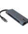 NGS Wonderdock Hub USB-C - 7 ports - USB-A, USB-C, HDMI, Ethernet, SD et MicroSD - 5 Gbps, 4K - Couleur grise