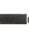 NGS DragonFly Pack Wireless USB Multimedia Keyboard + Mouse 1200dpi 3 Buttons - Black Color