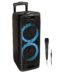 NGS Wild Jungle 2 Bluetooth Speaker 5.0 300W - Dual Subwoofer 8" - TWS - USB - Illumination RGB - Microphone inclus - Autonomie jusqu'à 5h - Noir