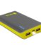 NGS Power Pump External Battery/Power Bank 6600mAh - Flash Light - Chargement simultané - Couleur gris/jaune