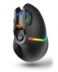 Krom Kaox Gaming Mouse USB 6400dpi Vertical - 7 Boutons - Effets d'éclairage RGB - Utilisation pour droitier - Couleur noir
