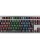 Krom Kernel TKL Mechanical Gaming Keyboard USB Compact Gaming - 11 Touches Multimédia - Fonction Antighosting - Eclairage RGB - Câble tressé de 1.80m - Couleur Gris
