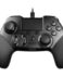 Krom Kaiser USB Controller/Gamepad - 12 boutons de réponse - Leviers arrière configurables - Compatible avec PC, PS3 et PS4 - Câble de 3m - Couleur noire