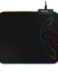 Krom Knout RGB Gaming Mouse Pad - Illumination RGB - Surface en microfibre - Base en caoutchouc - 32x27x0.3 cm - Couleur noire