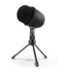 Krom Kimu Pro Professional Micro USB Microphone Kit - Trépied amovible - Angle réglable - PC, PS4 - Sortie 3.5mm - Couleur noire