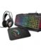 Krom Kritic Pack Gaming Clavier USB RGB + Souris USB 6400dpi RGB + Casque USB RGB 50mm Drivers + Tapis de souris 32x27x0.3 cm - Couleur Noir