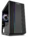 Nox Hummer Fusion S Micro ATX et Mini ATX Mini Tower Case - Verre trempé - éclairage RGB - 2x SSD 2.5"- 2x HDD 3.5" - USB 3.0, USB 2.0 - support de refroidissement liquide - ventilateur ARGB 120mm inclus - jusqu'à 5 ventilateurs