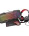 Trust Gaming GXT 1180RW Pack 4 en 1 Clavier GXT 830-RW + Souris GXT 105 2400dpi + Casque + Tapis de souris 25x21 cm - Eclairage LED RGB - Anti-accrochage - Utilisation ambidextre - Couleur noire