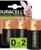 Piles rechargeables Duracell NiHM D LR20 1,2V 3000mAh - préchargées - 2 pièces.